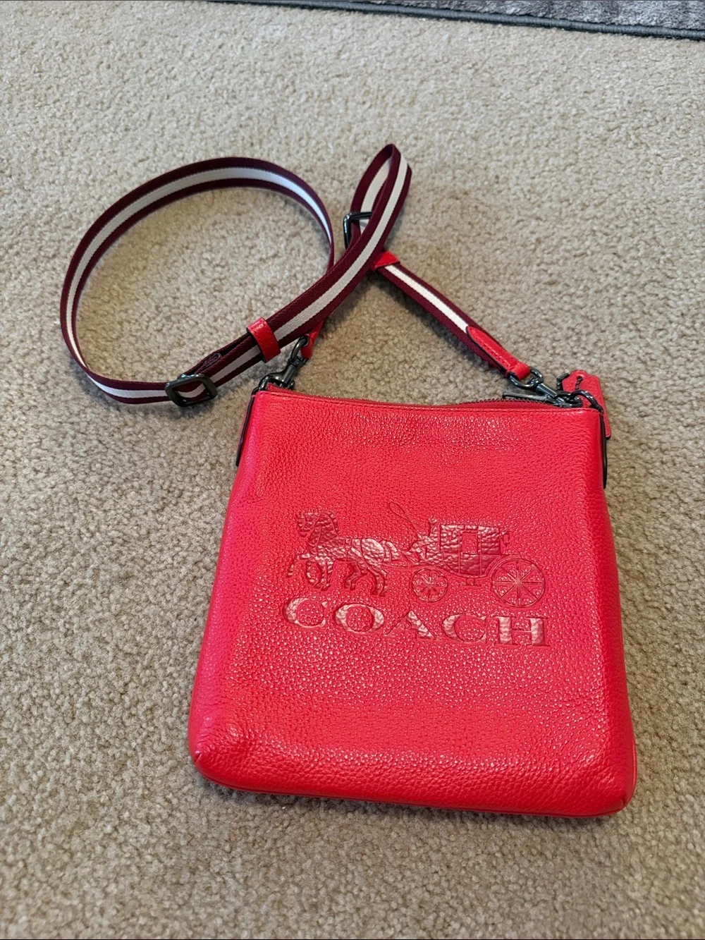 Coach 1897 Jes Slim Red Cross Body Bag